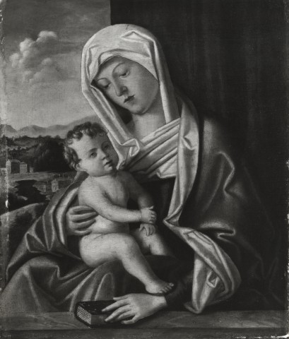 Fotocommissie Rijksmuseum Amsterdam — G.B.C. da Conegliano. Maria met Kind — insieme